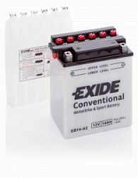 Exide YB14-A2 14Ah (145А 134*89*166)